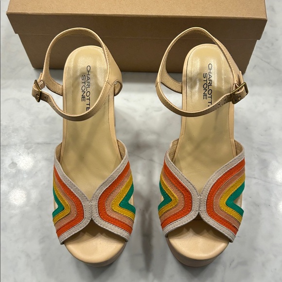 Charlotte Stone “Donna” rainbow platforms - Picture 3 of 10